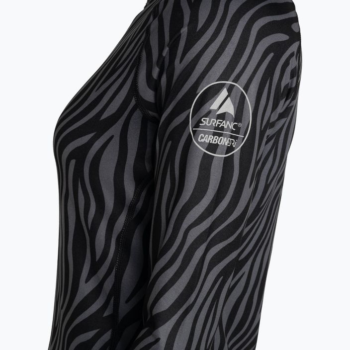 Dámské termo tričko longsleeve Surfanic Cozy Limited Edition Crew Neck black zebra 7