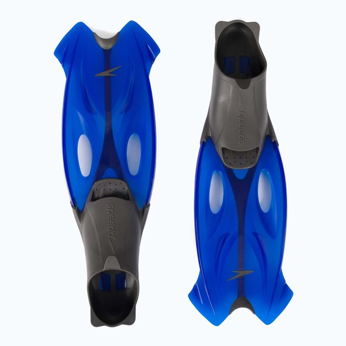 Speedo Glide Snorkel Fin maska + ploutve + sada šnorchlů modrá 8-016595052 6