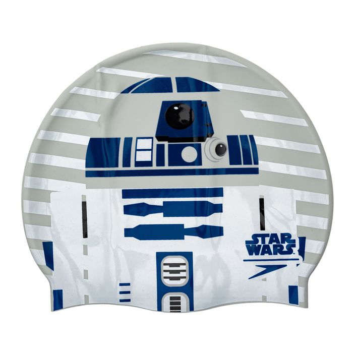 Speedo Star Wars dětská kšiltovka Slpogan Print R2-D2 bílo-šedá 8-08385D674 2
