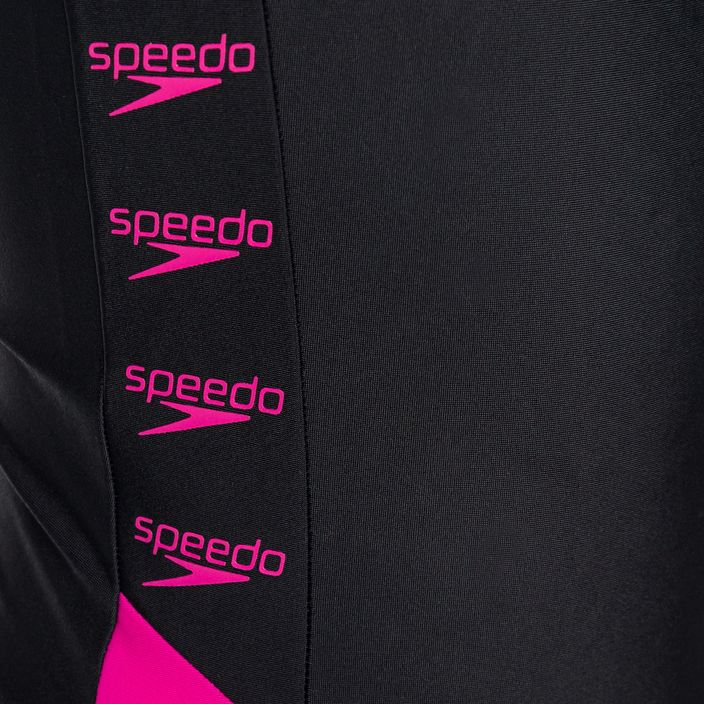 Speedo Boom Logo Splice Muscleback Dětské plavky B344 Black 12859B344 3