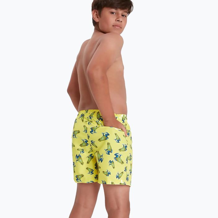 Speedo Dětské plavecké šortky s potiskem 13' žluté 68-12404G688 3