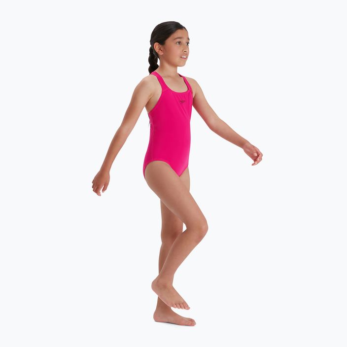 Speedo Eco Endurance+ Medalist dětské jednodílné plavky růžové 8-13457B495 6