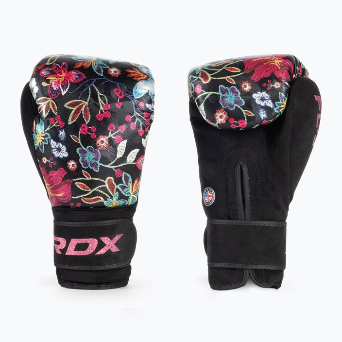 Boxerské rukavice RDX FL-3 černo-barvitý BGR-FL3 3