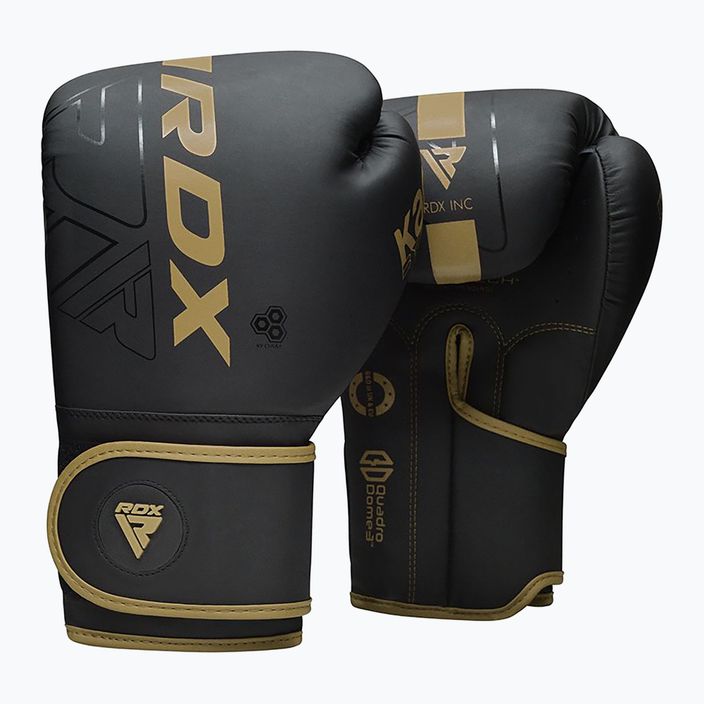 Boxerské rukavice RDX F6 černo-zlate BGR-F6MGL 8