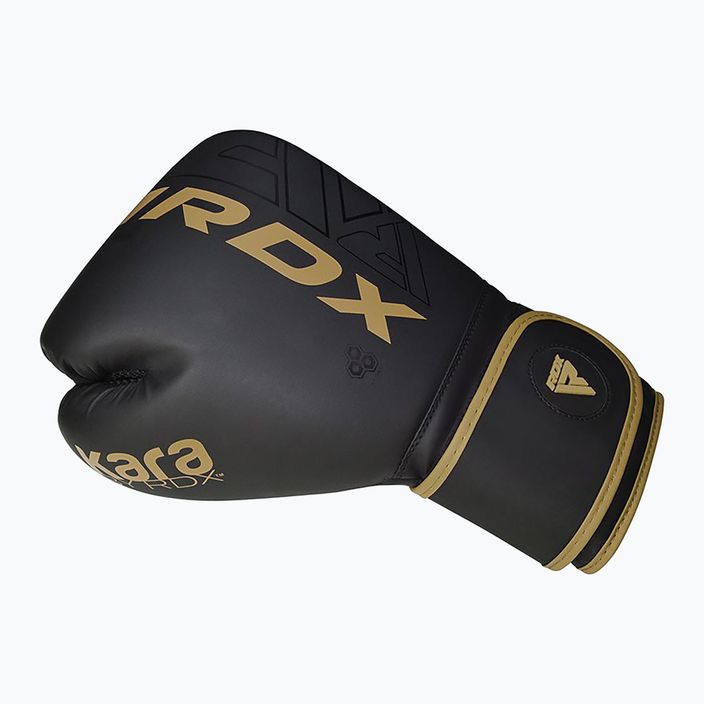 Boxerské rukavice RDX F6 černo-zlate BGR-F6MGL 9