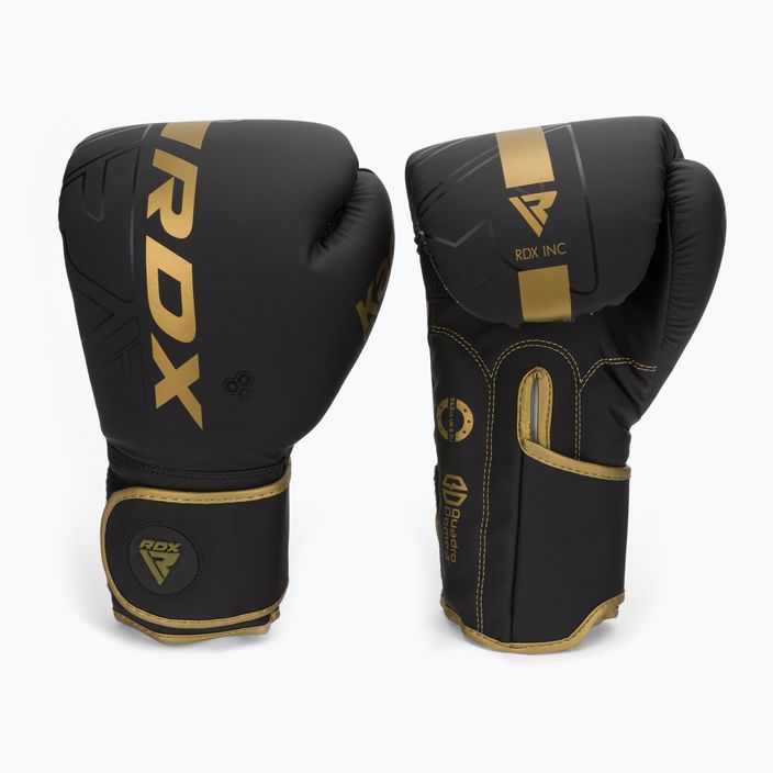 Boxerské rukavice RDX F6 černo-zlate BGR-F6MGL 3