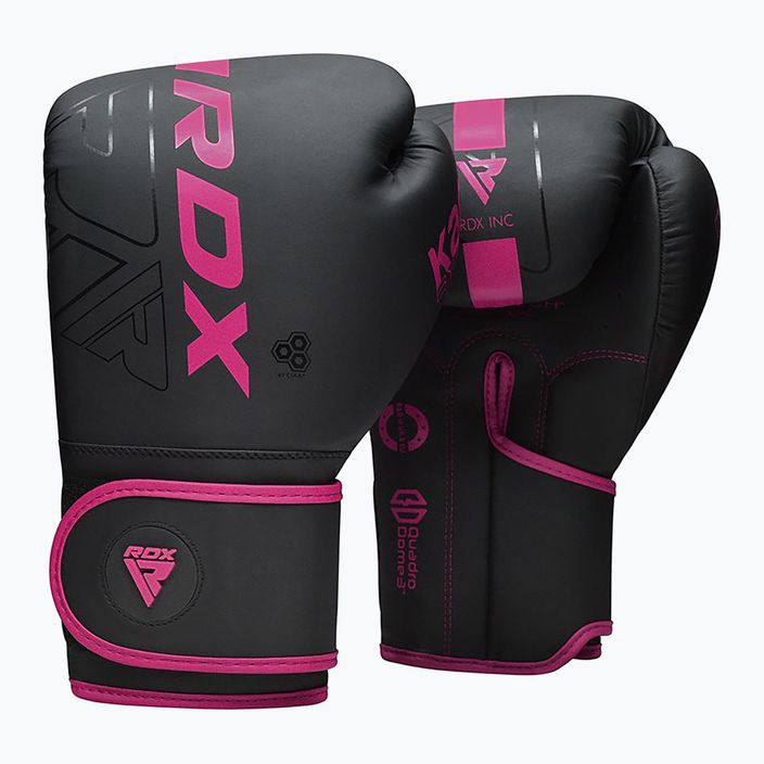 Boxerské rukavice RDX F6 černo-růžove BGR-F6MP 8