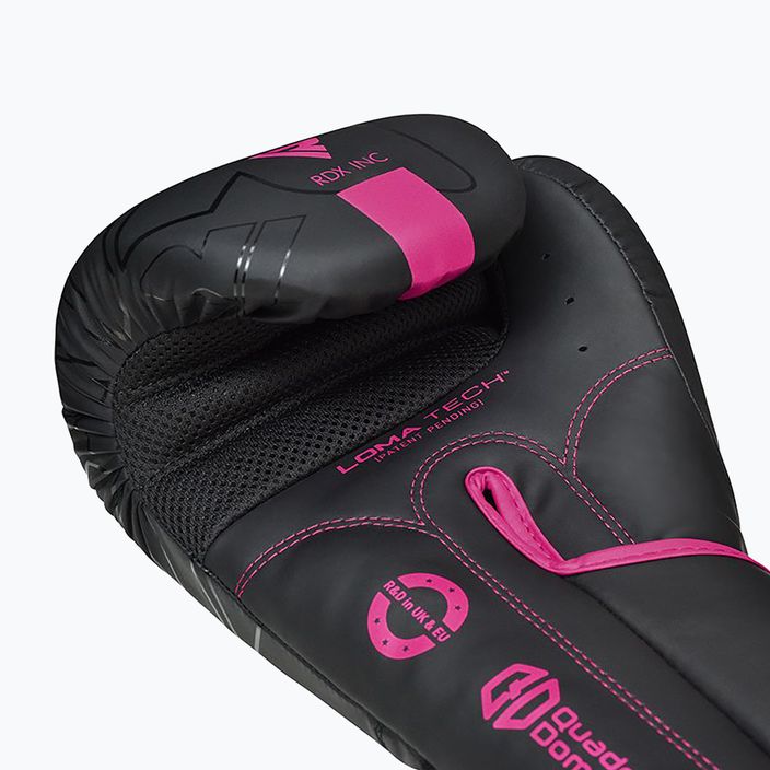 Boxerské rukavice RDX F6 černo-růžove BGR-F6MP 12
