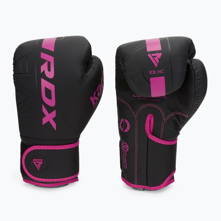 Boxerské rukavice RDX F6 černo-růžove BGR-F6MP 3