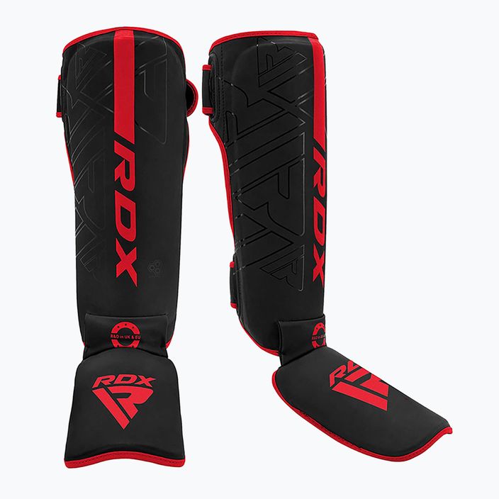 Chrániče holení a nártů RDX F6 Shin Instep red