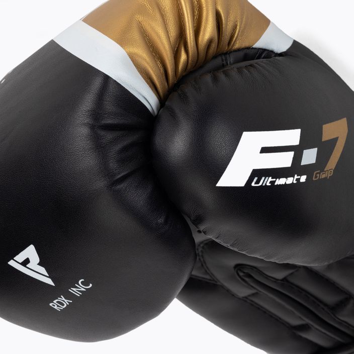 Boxerské rukavice RDX BGR-F7 černé/zlaté BGR-F7BGL 5