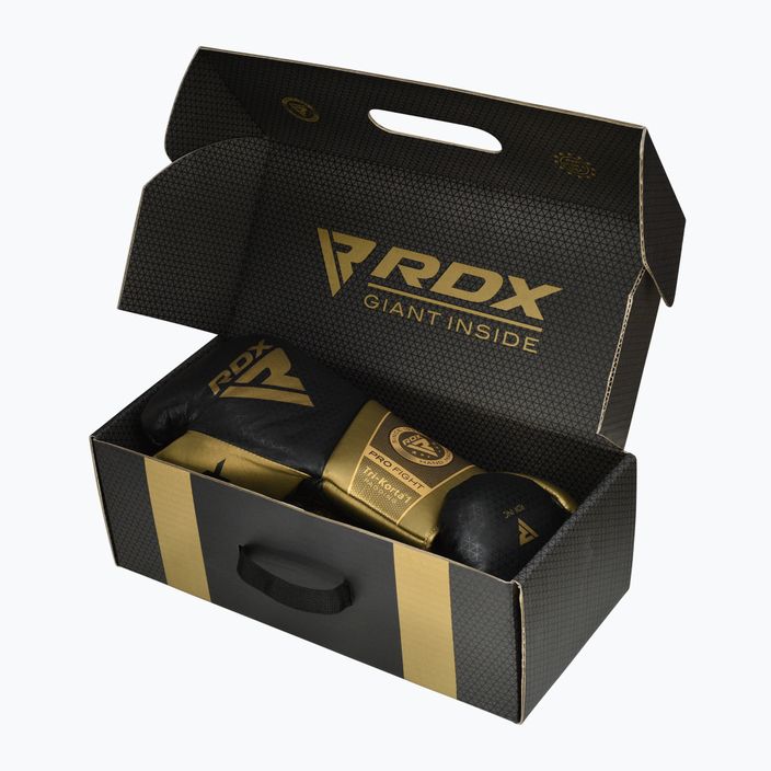 Boxerské rukavice  RDX K1 Mark Pro Fight Boxing golden 8