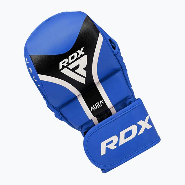 Grapplingové rukavice RDX Grappling Shooter Aura Plus T-17 blue 2