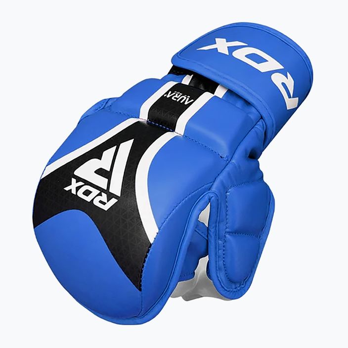 Grapplingové rukavice RDX Grappling Shooter Aura Plus T-17 blue 3