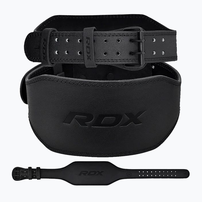 Vzpěračský opasek RDX  6" Leather black