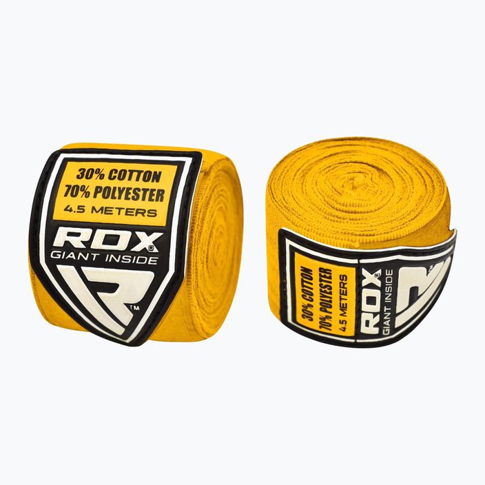 Boxerské bandáže  RDX Hand Wraps Plus yellow 3