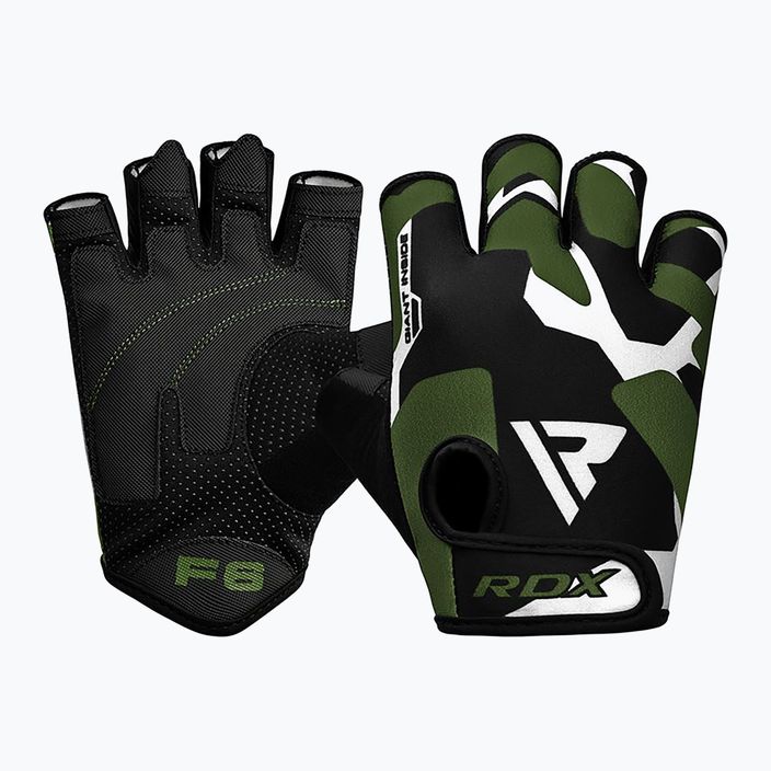 Tréninkové rukavice RDX Sumblimation F6 černo-zelené WGS-F6GN 7