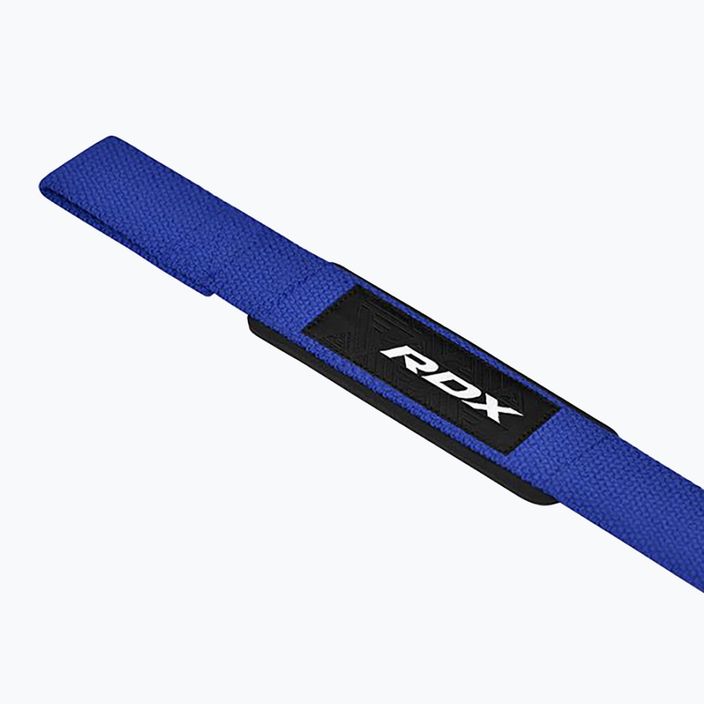 Popruhy s háky na zápěstí RDX W1 Weight Training Wrist Straps blue 4