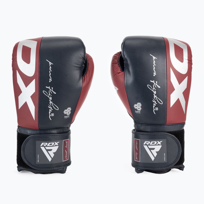 Boxerské rukavice RDX REX F4 černá/červená BGR-F4MU-10OZ