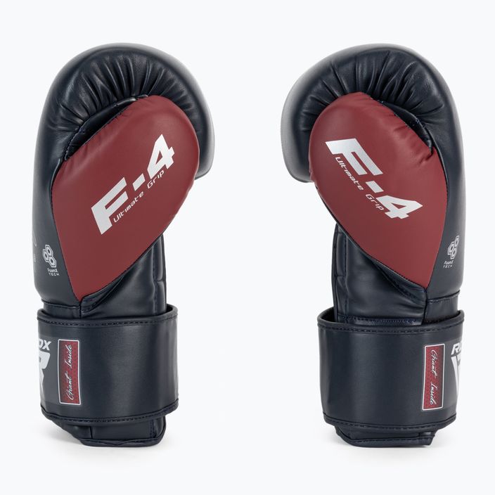 Boxerské rukavice RDX REX F4 černá/červená BGR-F4MU-10OZ 4
