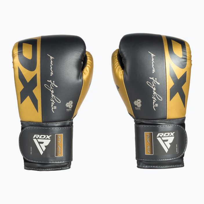 Boxerské rukavice RDX Rex F4 černo-zlaté BGR-F4GL-