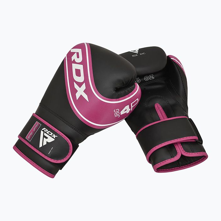 Dětské boxerské rukavice RDX černo-růžové JBG-4P 15