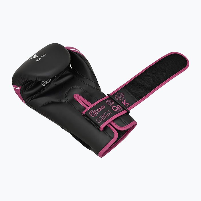 Dětské boxerské rukavice RDX černo-růžové JBG-4P 16