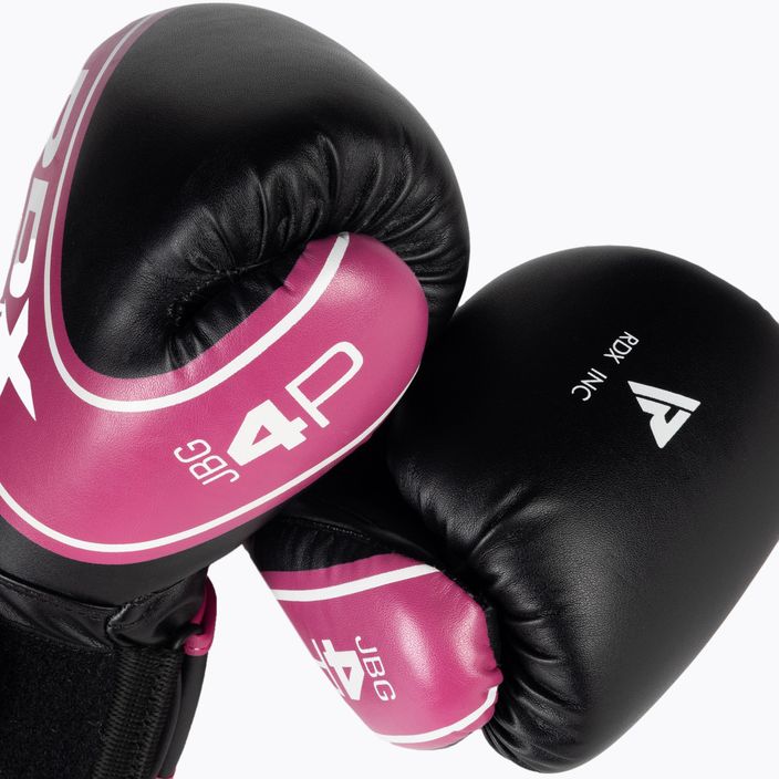Dětské boxerské rukavice RDX černo-růžové JBG-4P 10