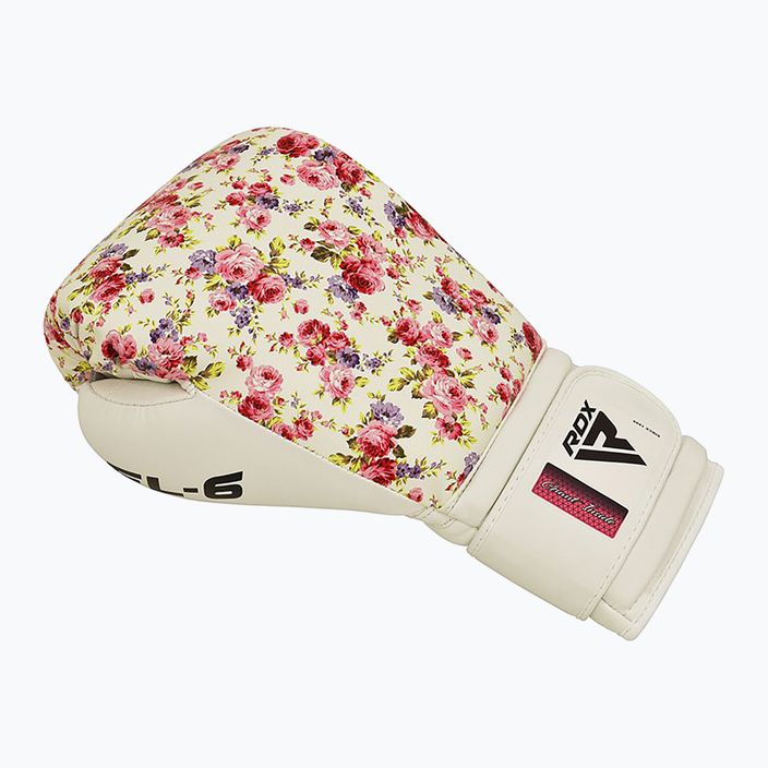 Boxerské rukavice RDX FL-6 bílo-růžove BGR-FL6W 8
