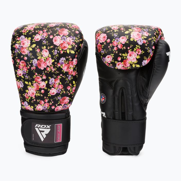 Boxerské rukavice RDX FL-5 černo-růžove BGR-FL5B 3