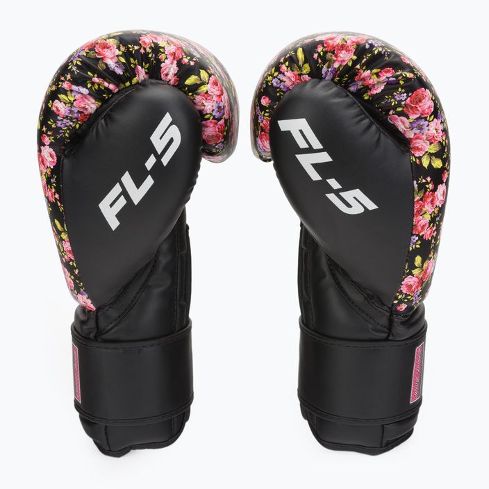 Boxerské rukavice RDX FL-5 černo-růžove BGR-FL5B 4