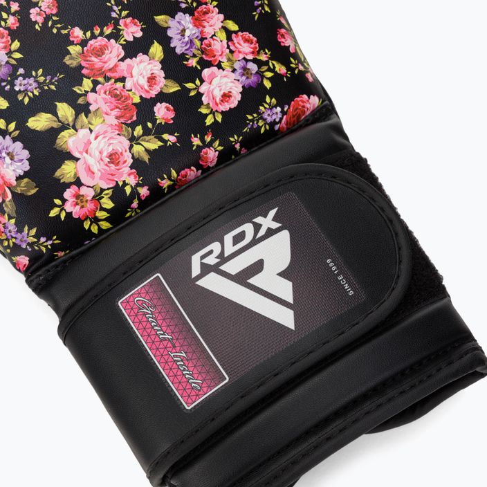 Boxerské rukavice RDX FL-5 černo-růžove BGR-FL5B 7