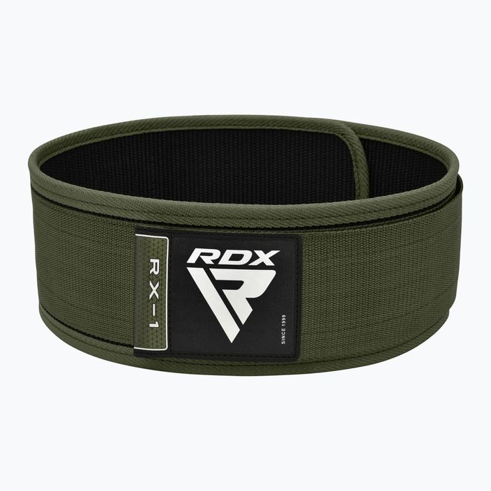 Vzpěračský pás  RDX RX1 Weight Lifting Strap army green