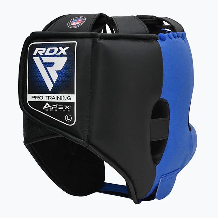 Boxerská přilba RDX Apex Boxing Head Gear With Nose Protection Bar blue 3