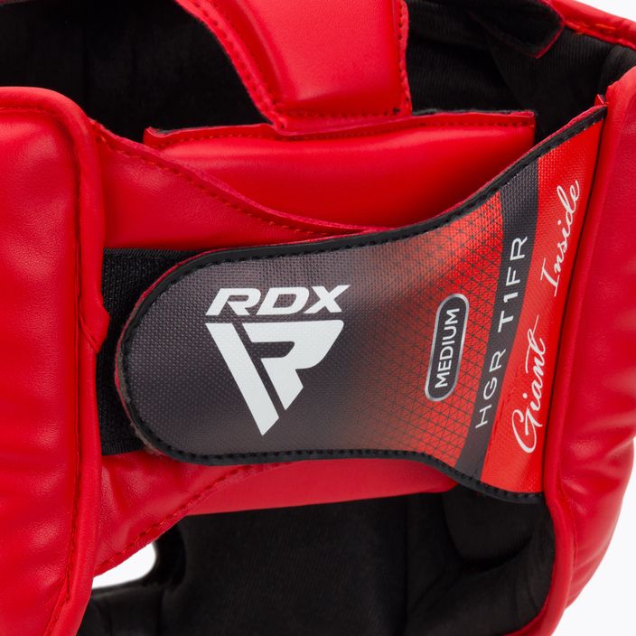 Boxerská helma RDX Guard Grill T1 červená 4
