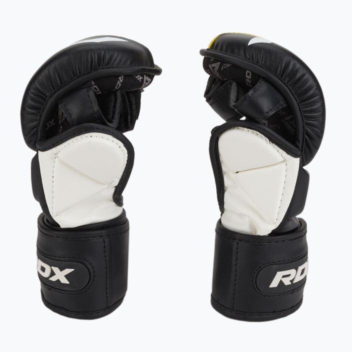 Grapplingové rukavice RDX T6 černá/žlutá GGR-T6Y 4