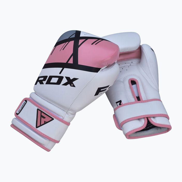 Dámské boxerské rukavice RDX BGR-F7 bílo-růžové BGR-F7P 8
