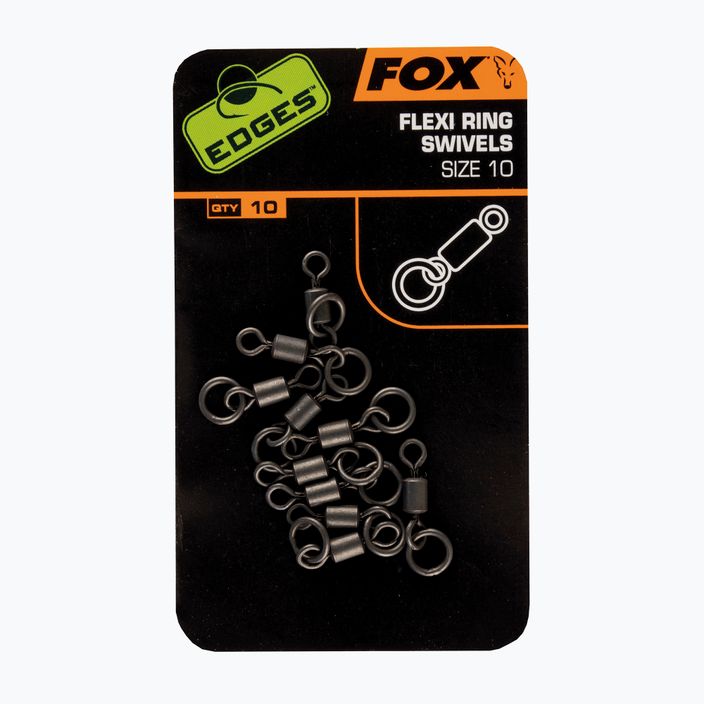 Fox Edges Flexi Ring Swivel kaprařský otočný kroužek červený CAC529