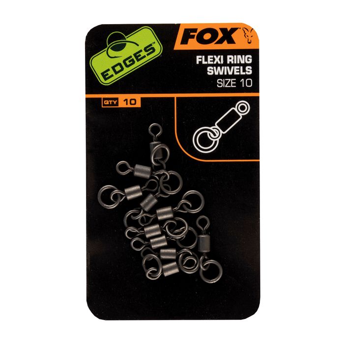 Fox Edges Flexi Ring Swivel kaprařský otočný kroužek červený CAC529 2