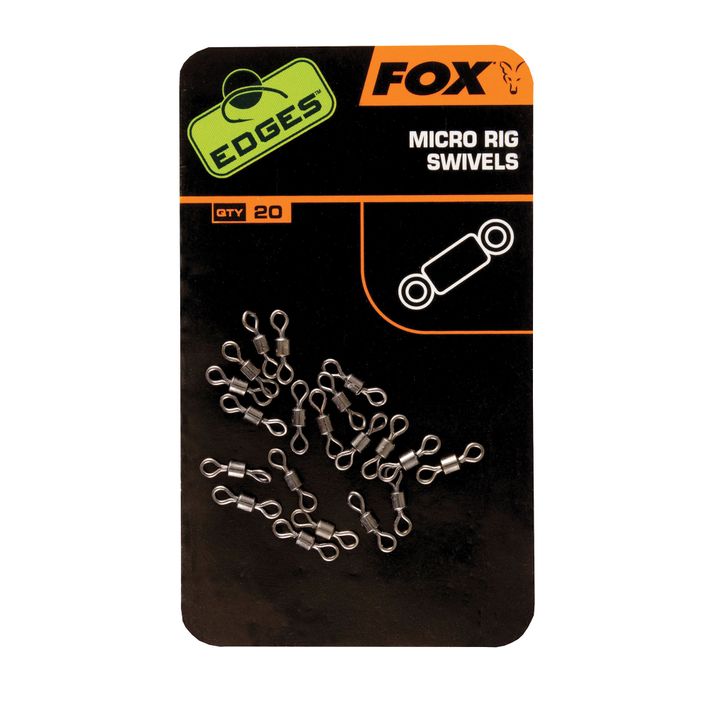 Fox Edges Micro Rig Swivels kaprové obratlíky černé CAC538 2