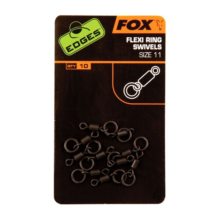 Otočný kroužek Fox Edges Flexi Ring Swivel na kapry černý CAC609 2