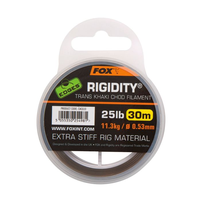 FOX Edges Rigidity Chod Filament 30 m hnědý CAC611 2