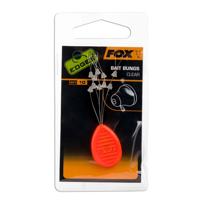 Fox Edges Bait Bungs zarážky na vlasy transparentní CAC687 2