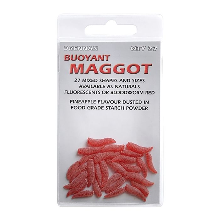 Umělá červí nástraha Drennan Buoyant Maggot 27 ks červená TGABBM003 2