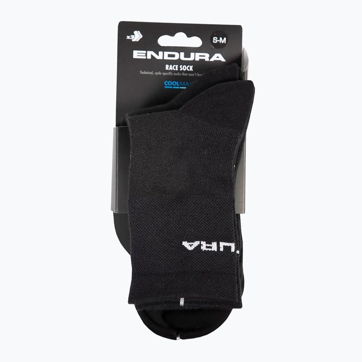 Pánské cyklistické ponožky Endura Coolmax Race  3-pack black 4