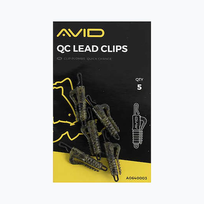 Avid Carp QC Lead Clip 5 ks. Kamufláž A0640003 2