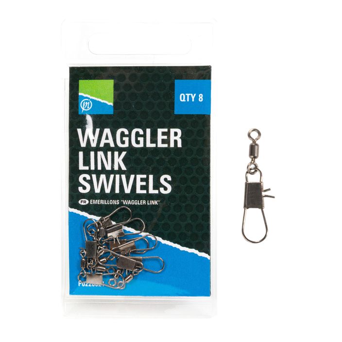 Preston Waggler Link Swivels methode safety pins black P0220021 2