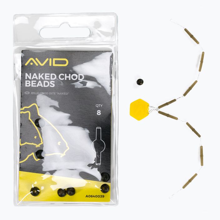Avid Carp Naked Chod Beads 8 ks. Kamufláž A0640039 2