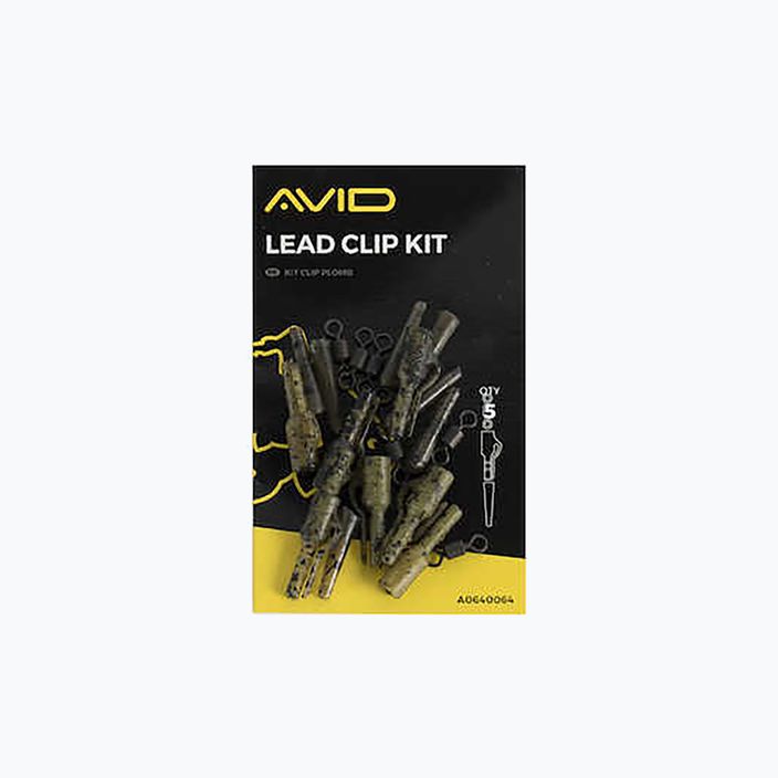 Avid Carp Secure Lead Clip Kit 5 ks. Kamufláž A0640064 2