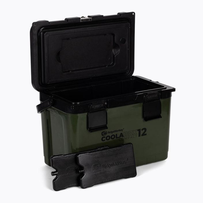 RidgeMonkey CoolaBox Kompaktní rybářská lednička zelená RM CLB 12 2